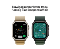 APPLE Watch Ultra 2 GPS + Cellular 49mm koperta tytanowa (czarny) + opaska Alpine M (ciemnozielony) - 1278232 - zdjęcie 6